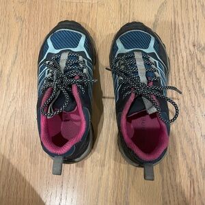 Merrell - girls Size 11 - blue hiking shoes